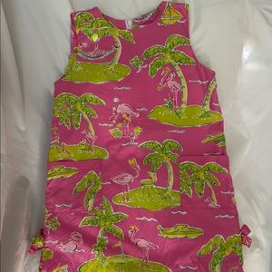 Lilly Pulitzer flamingo dress. Size 6.